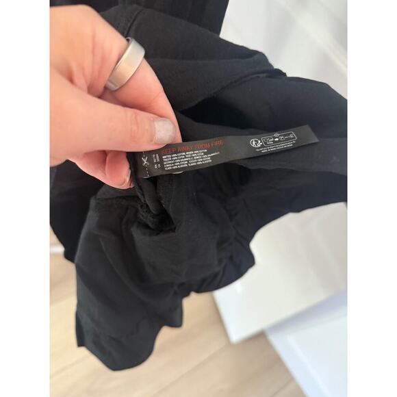 Anthropologie Daily Practice Chill Out Twofer Mini Dress Black Size Small - Picture 7 of 8